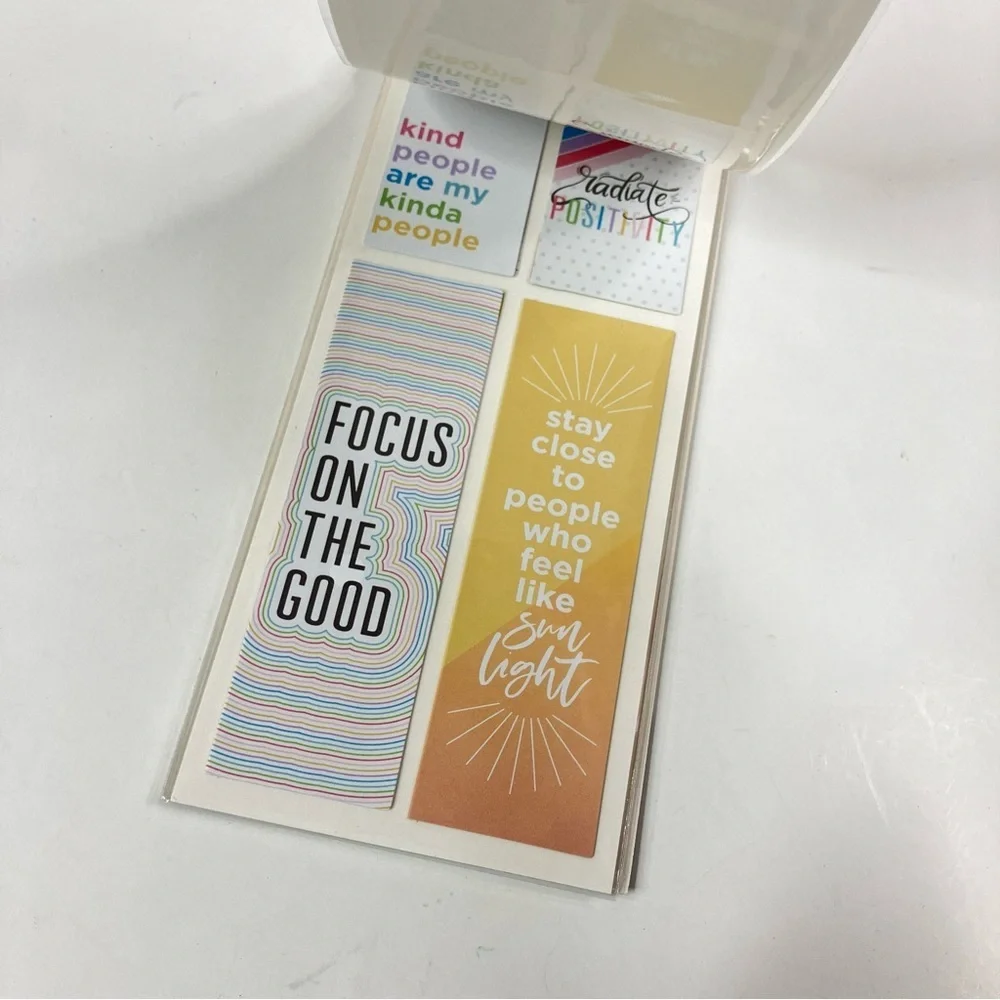 3/$30 The Happy Planner Journaling Stickers- QUOTES- 25pcs- Colorful/Positivity